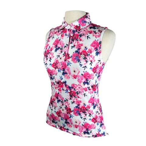 G Fore Ladies Sleeveless Polo Floral