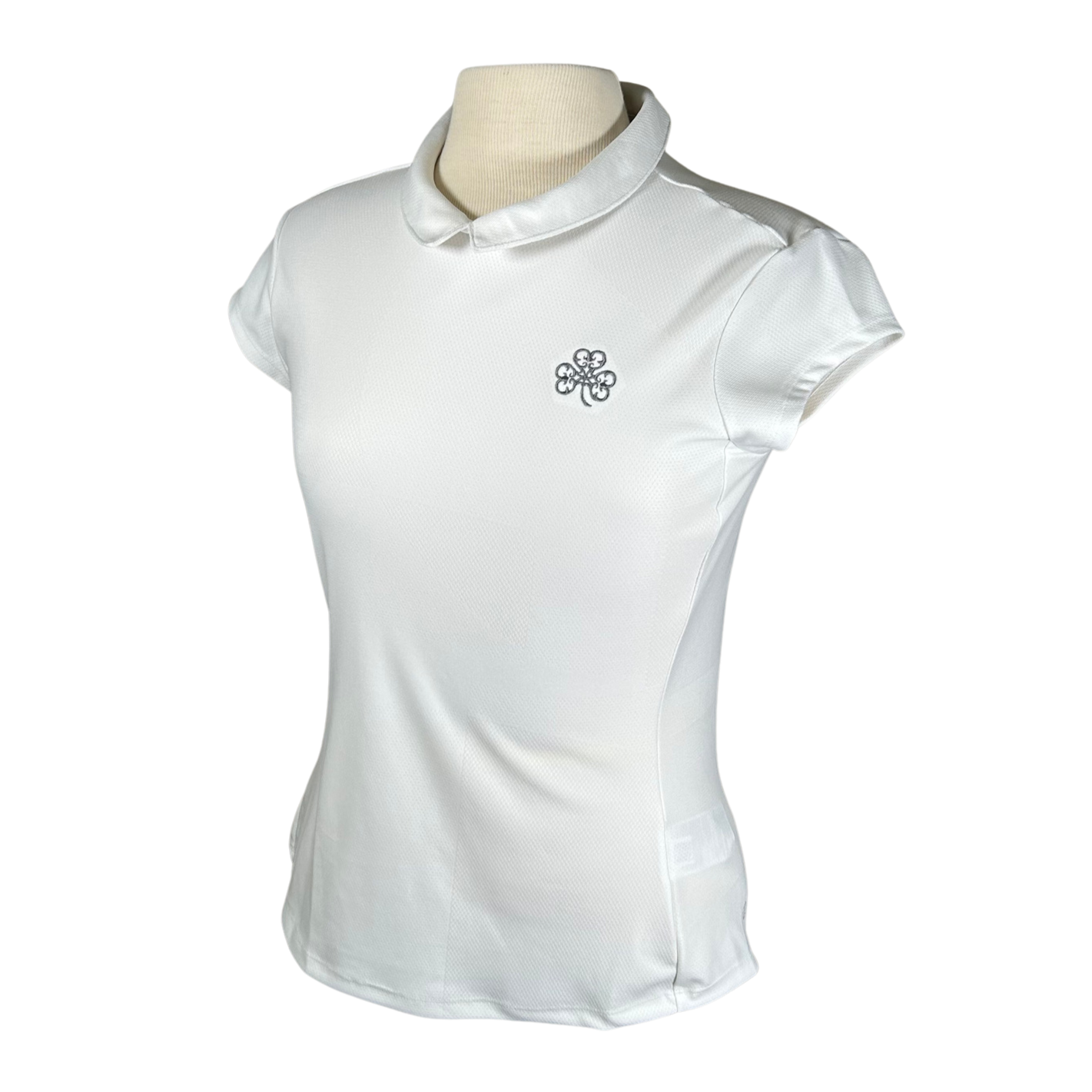 Adidas Ladies Jacquard Polo White