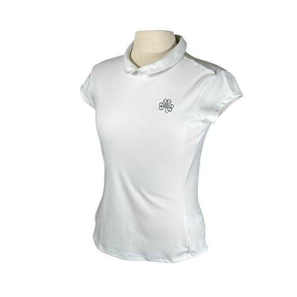 Adidas Ladies Jacquard Polo White