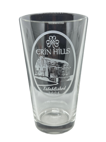 Erin Hills Barn Pint Glass