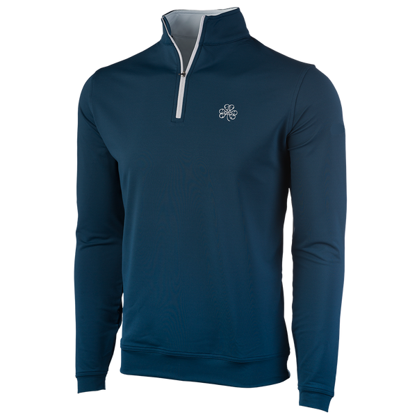 Peter Millar Navy and British Gray Perth Performance Pullovers